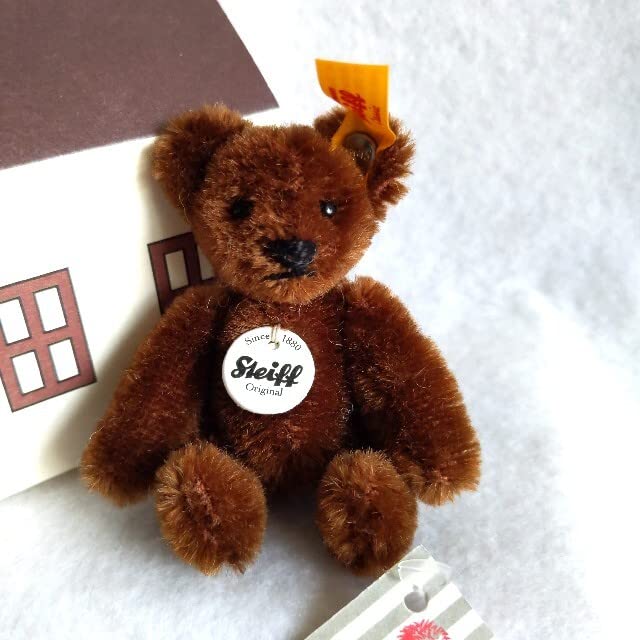 ほぼ日 × シュタイフ Steiff テディベアのキーリング カフェオレ 新品